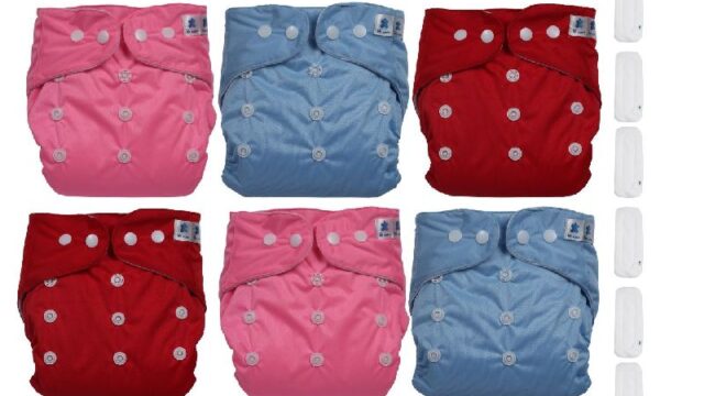 BB Care Cotton Fabric Plain Baby Diapers