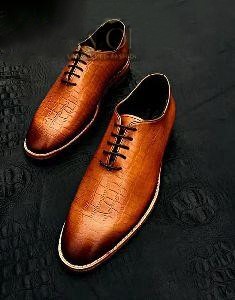 Rubber Designer Leather Shoes