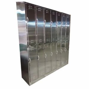 Apron Stainless Steel Storage Locker, for Hospital