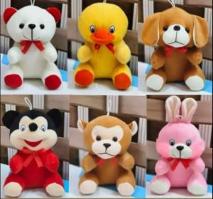 Multicolor Printed Plush Stuffed Soft Toy